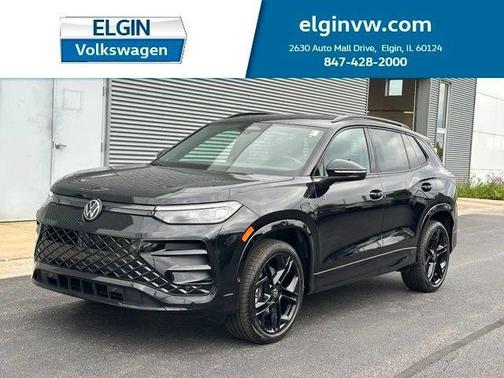 Deep Black Pearl Effect 2025 Volkswagen Tiguan 2.0T SE R-Line Black