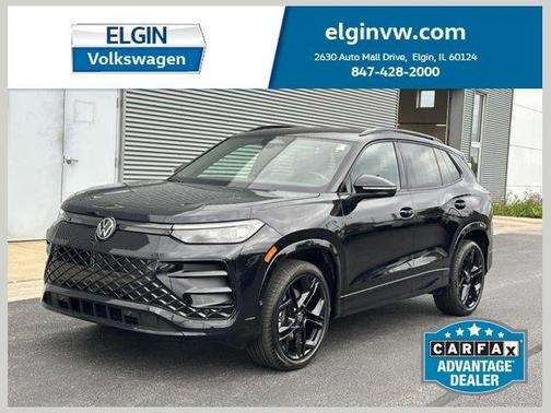 Deep Black Pearl Effect 2025 Volkswagen Tiguan 2.0T SE R-Line Black