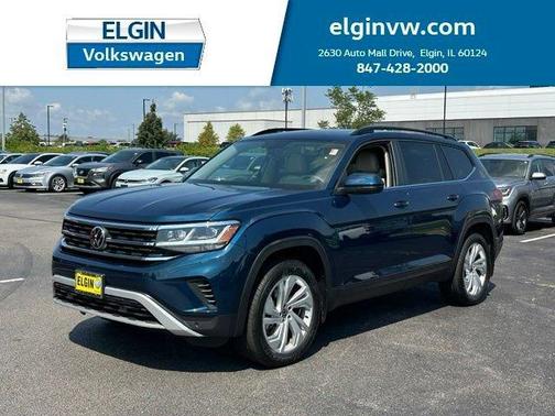 Tourmaline Blue Metallic 2023 Volkswagen Atlas 3.6L SE w/Technology