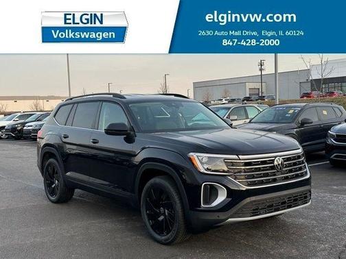 Deep Black Pearl Effect 2026 Volkswagen Atlas 2.0T SE W/TECHNOLOGY