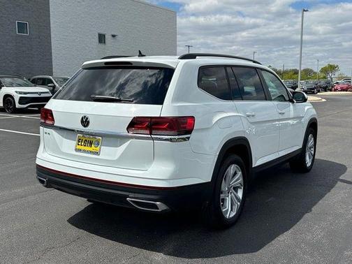 Pure White 2021 Volkswagen Atlas 3.6 V6 SE w/ Technology