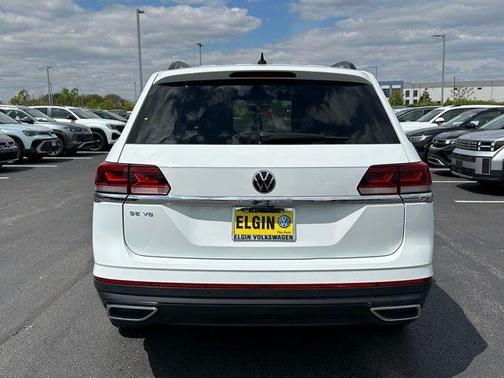Pure White 2021 Volkswagen Atlas 3.6 V6 SE w/ Technology
