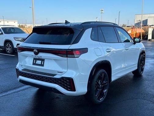 Opal White W/Deep Black Roof 2026 Volkswagen Tiguan 2.0T SE R-Line Black