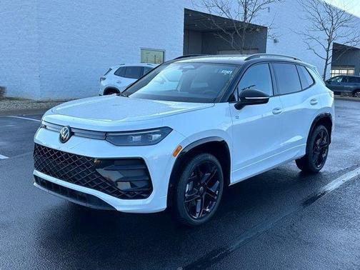 Opal White W/Deep Black Roof 2026 Volkswagen Tiguan 2.0T SE R-Line Black