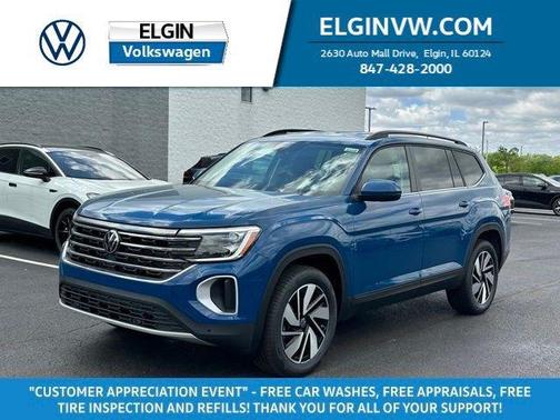 Blue 2026 Volkswagen Atlas 2.0T SE W/TECHNOLOGY