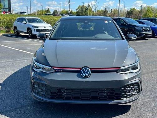 Graphite Gray W/Black Roof 2024 Volkswagen Golf GTI 2.0T 380 SE