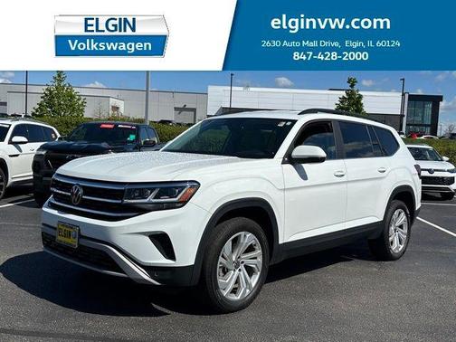 Pure White 2023 Volkswagen Atlas 3.6L SE w/Technology