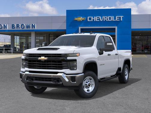 Summit White 2026 Chevrolet Silverado 2500 Double Cab, Standard Bed, WT, RWD