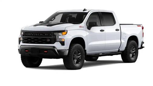 Summit White 2026 Chevrolet Silverado 1500 Custom Trail Boss