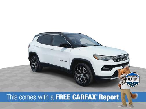 Bright White Clearcoat 2024 Jeep Compass Limited