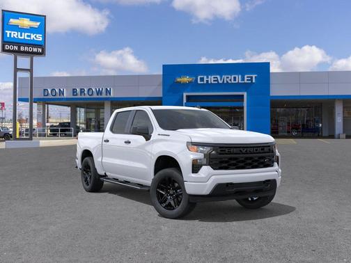 Summit White 2026 Chevrolet Silverado 1500 Custom