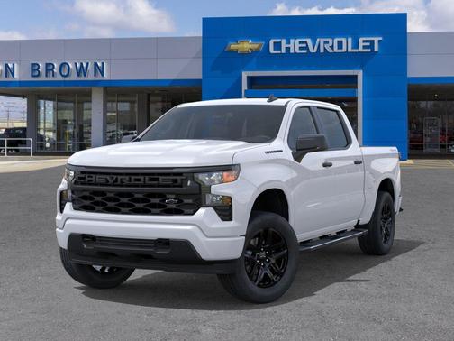 Summit White 2026 Chevrolet Silverado 1500 Custom