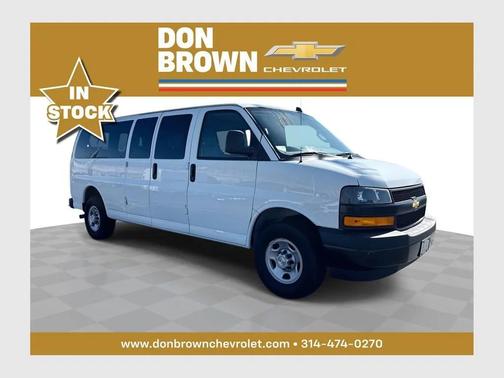 Summit White 2023 Chevrolet Express 3500 RWD 3500 Extended Wheelbase LS
