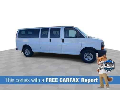 Summit White 2023 Chevrolet Express 3500 RWD 3500 Extended Wheelbase LS