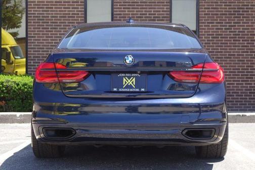 Blue 2017 BMW 740 i