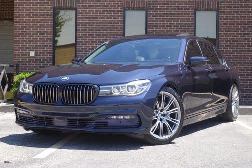 Blue 2017 BMW 740 i