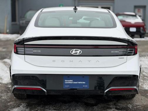 White 2024 Hyundai SONATA Hybrid SEL