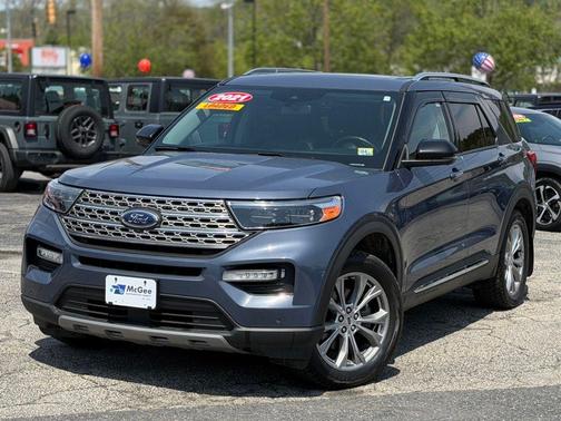 Blue Metallic 2021 Ford Explorer Limited