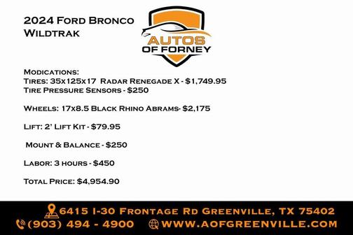 2024 Ford Bronco Wildtrak