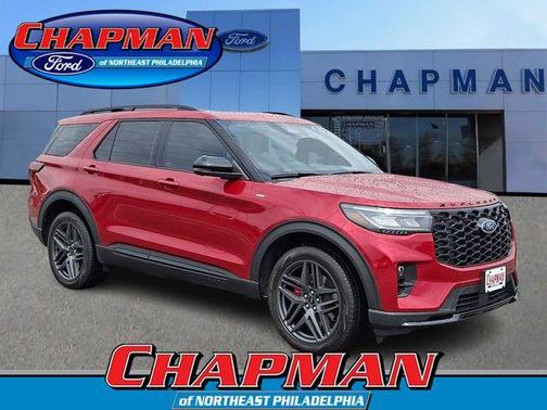 Red Metallic 2025 Ford Explorer ST-Line