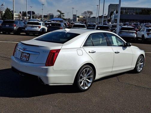 Crystal White Tri-Coat 2018 Cadillac CTS 2.0L Turbo Luxury