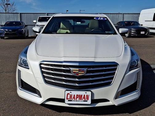 Crystal White Tri-Coat 2018 Cadillac CTS 2.0L Turbo Luxury