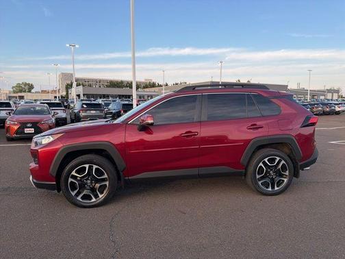 Burgundy 2019 Toyota RAV4 Adventure