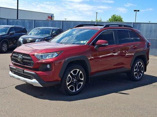 Burgundy 2019 Toyota RAV4 Adventure