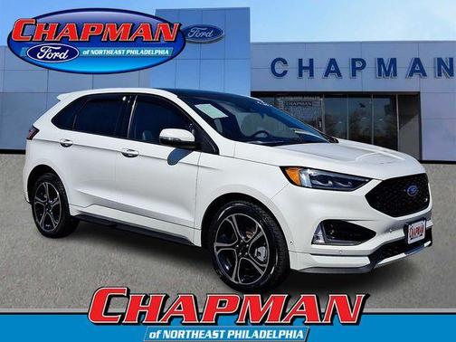 White Metallic 2022 Ford Edge ST