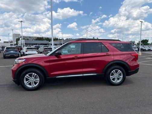 Red Metallic 2023 Ford Explorer XLT