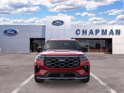 Red Metallic 2026 Ford Explorer Platinum