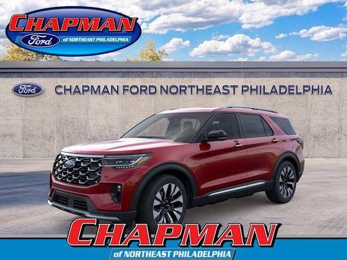 Rapid Red Metallic Tinted Clearcoat 2026 Ford Explorer Platinum