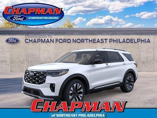 Star White 2026 Ford Explorer Platinum