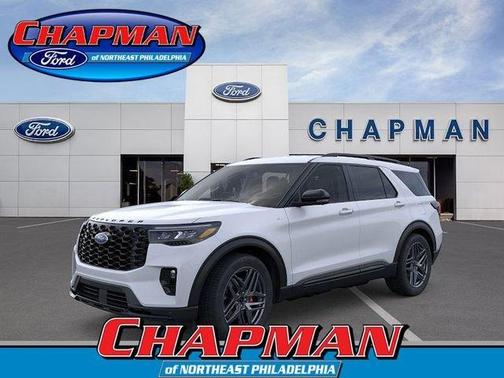 Space White Metallic 2026 Ford Explorer ST-Line