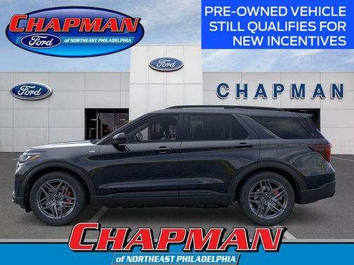 Agate Black Metallic 2026 Ford Explorer ST-Line