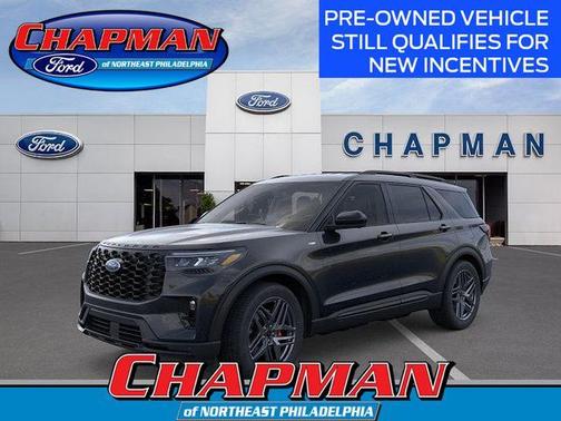 Agate Black Metallic 2026 Ford Explorer ST-Line