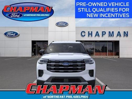 Space White Metallic 2026 Ford Explorer Active