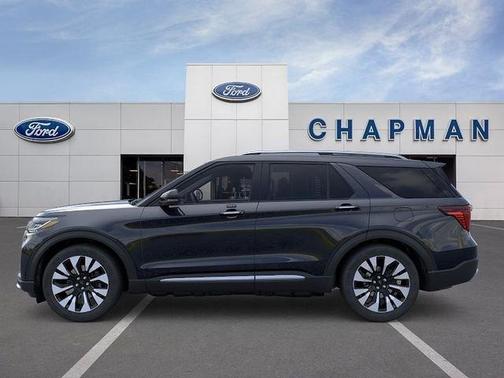 Agate Black Metallic 2026 Ford Explorer Platinum