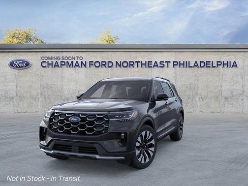 Agate Black Metallic 2026 Ford Explorer Platinum
