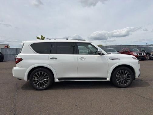 Aspen White Tricoat 2023 Nissan Armada Platinum