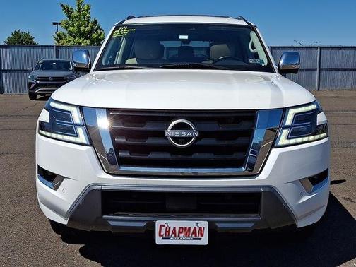 Aspen White Tricoat 2023 Nissan Armada Platinum