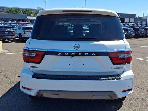 Aspen White Tricoat 2023 Nissan Armada Platinum
