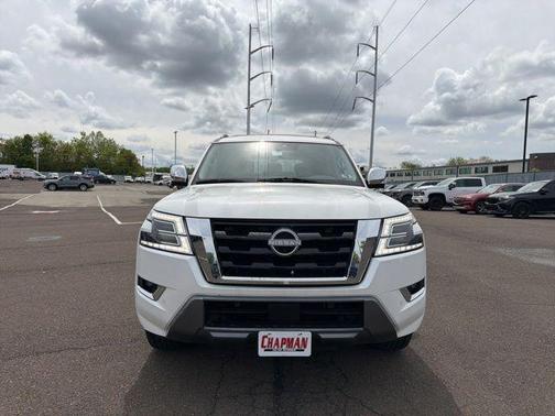 Aspen White Tricoat 2023 Nissan Armada Platinum