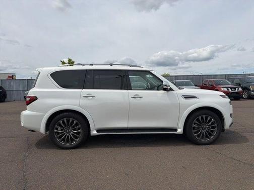 Aspen White Tricoat 2023 Nissan Armada Platinum