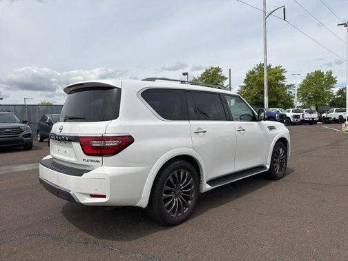 Aspen White Tricoat 2023 Nissan Armada Platinum
