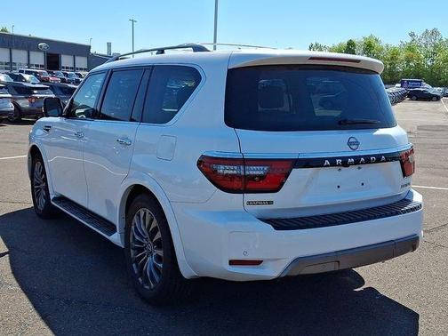 Aspen White Tricoat 2023 Nissan Armada Platinum