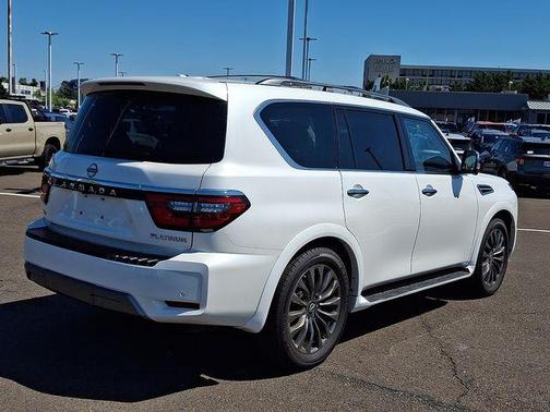 Aspen White Tricoat 2023 Nissan Armada Platinum