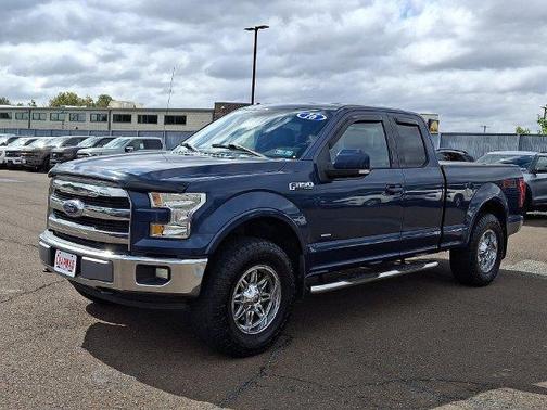 Blue 2016 Ford F-150 Lariat