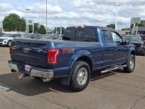 Blue 2016 Ford F-150 Lariat
