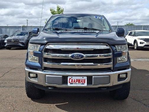 Blue 2016 Ford F-150 Lariat